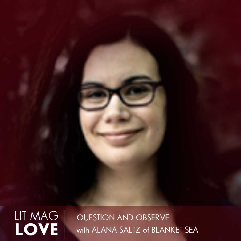 29 // Question and Observe with Alana Saltz of Blanket Sea Arts & Literary Magazine
